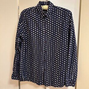 Peter Werth London Men's Long Sleeved Button Down Size M